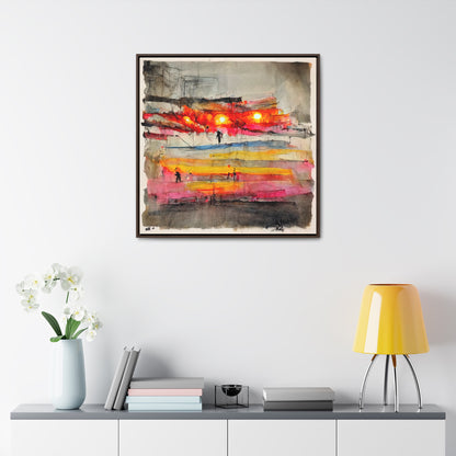 Land of the Sun 9, Valentinii, Gallery Canvas Wraps, Square Frame