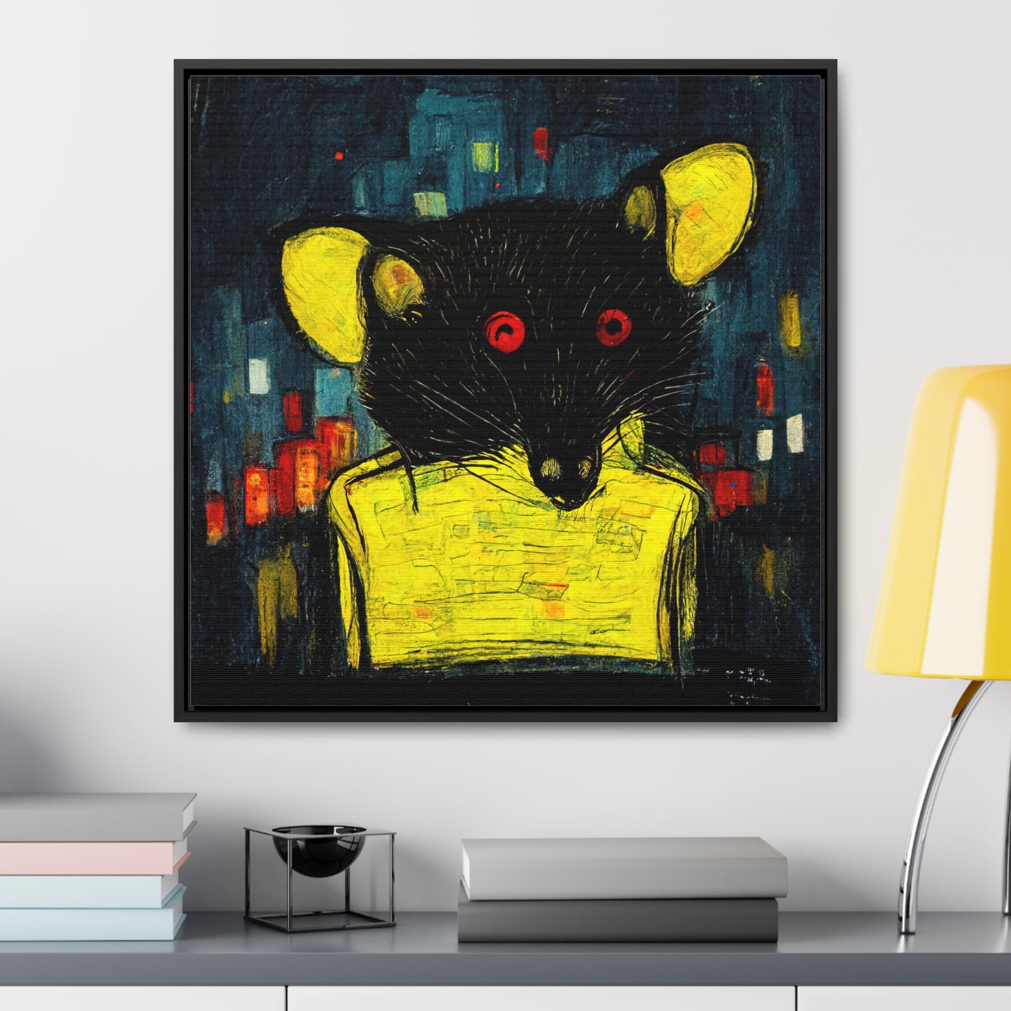 Urban Rat 7, Valentinii, Gallery Canvas Wraps, Square Frame