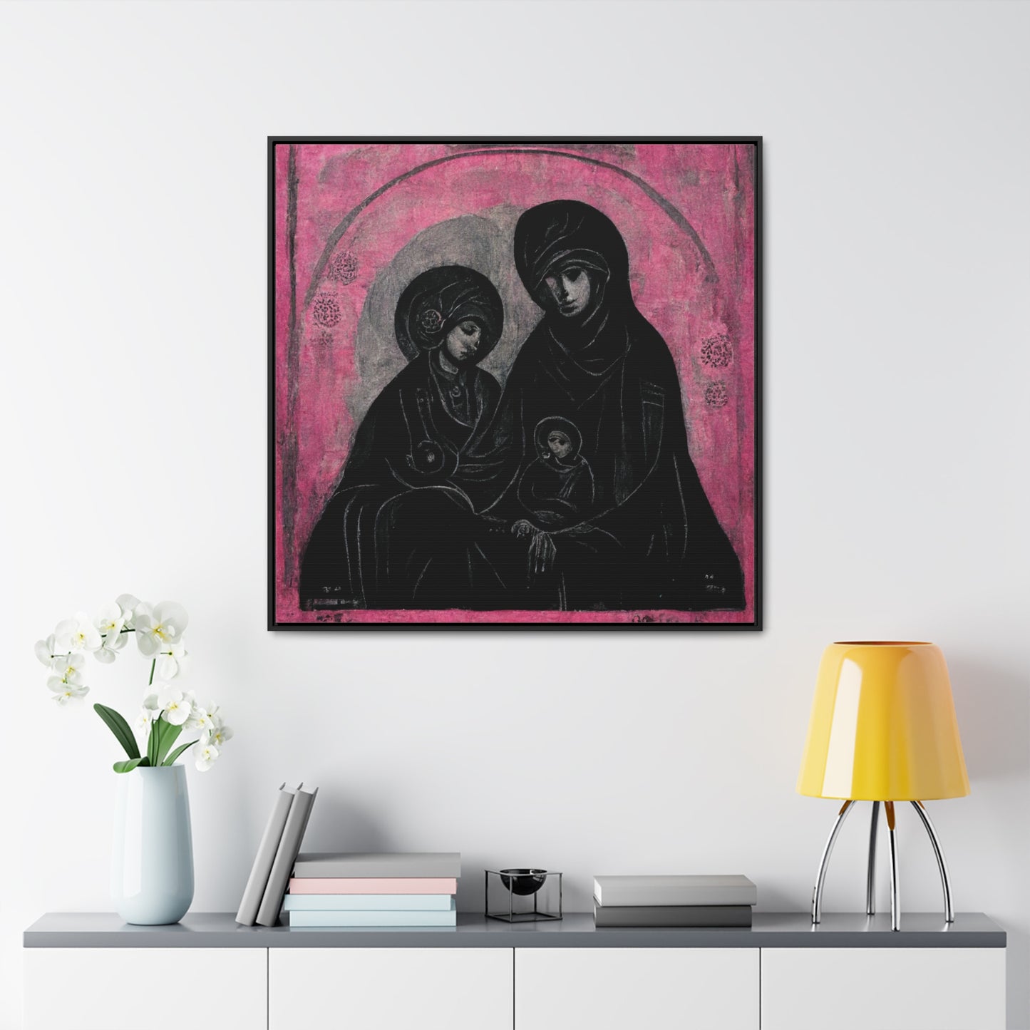 Mary and the Child 9, Valentinii, Gallery Canvas Wraps, Square Frame