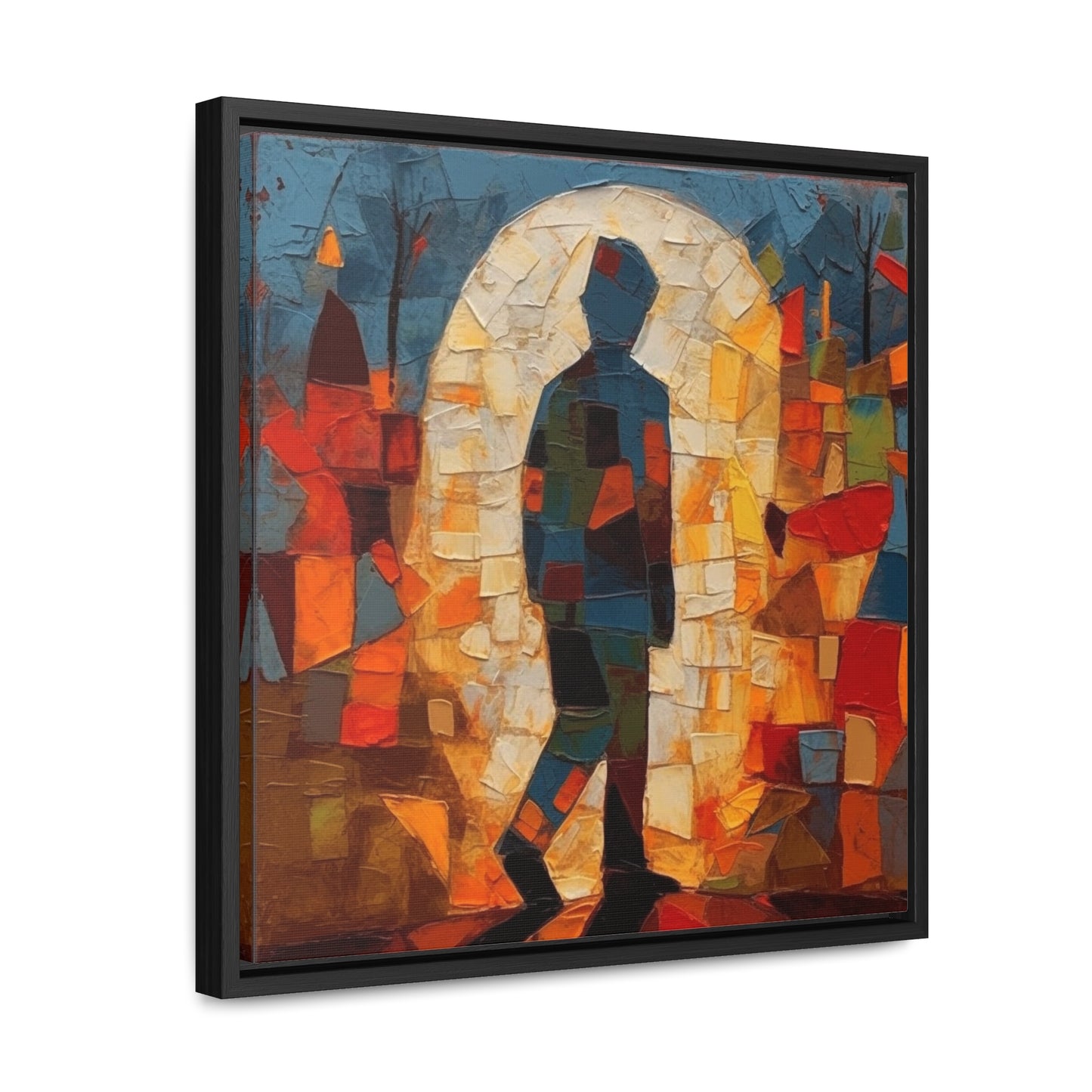 Sad Man 31, Valentinii, Gallery Canvas Wraps, Square Frame