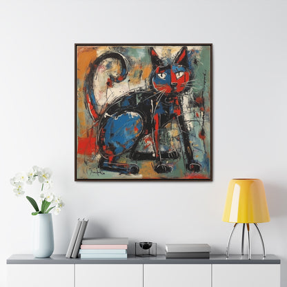 Cat 39, Gallery Canvas Wraps, Square Frame