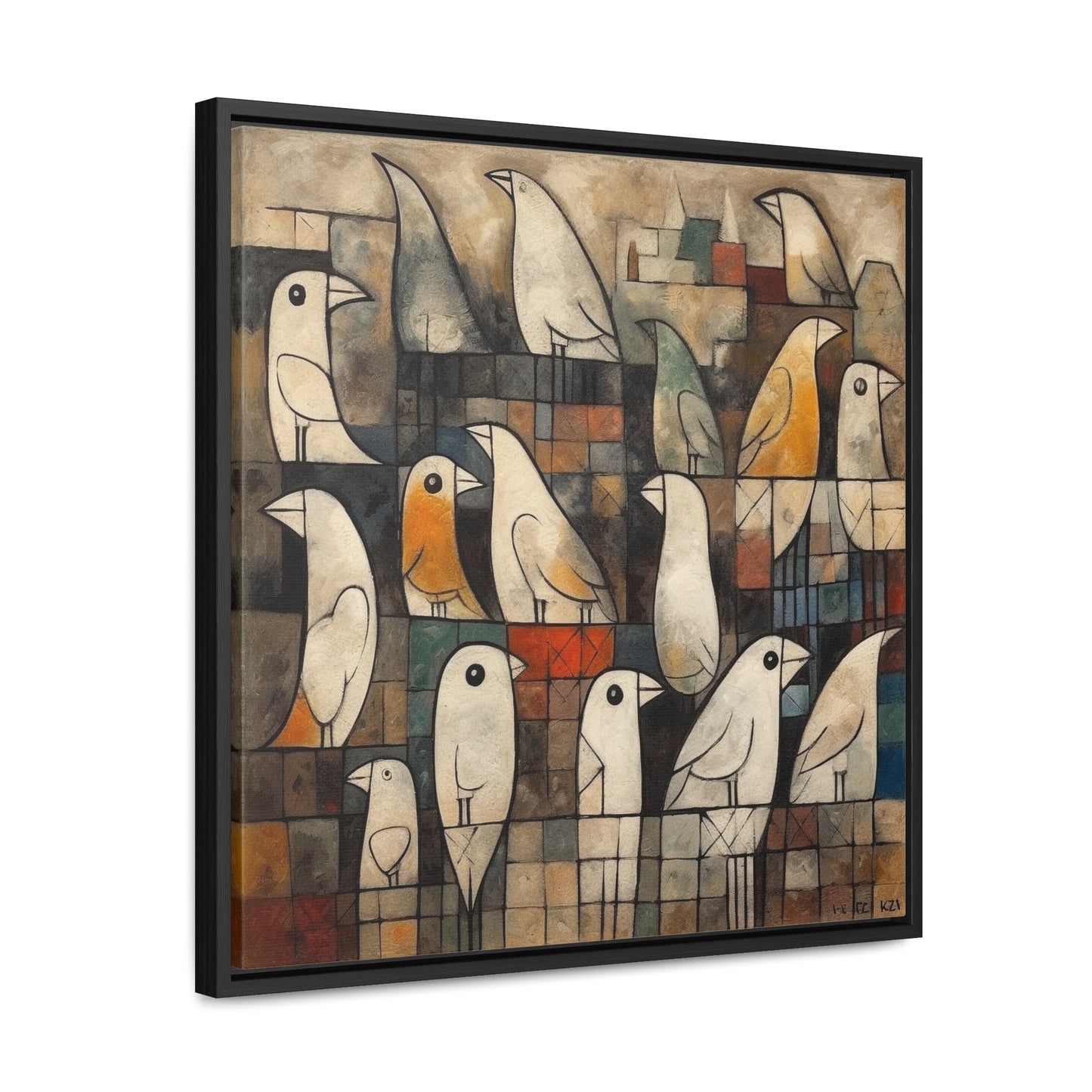 Bird 13, Gallery Canvas Wraps, Square Frame