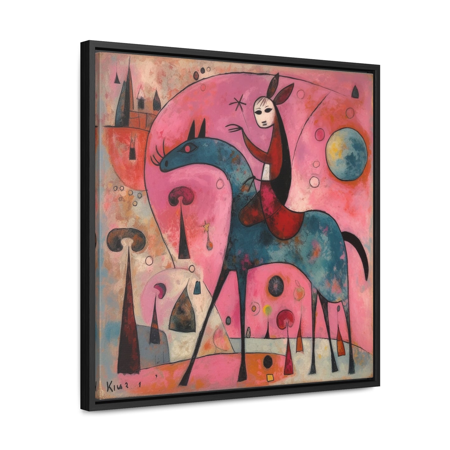 The Dreams of the Child 4, Gallery Canvas Wraps, Square Frame