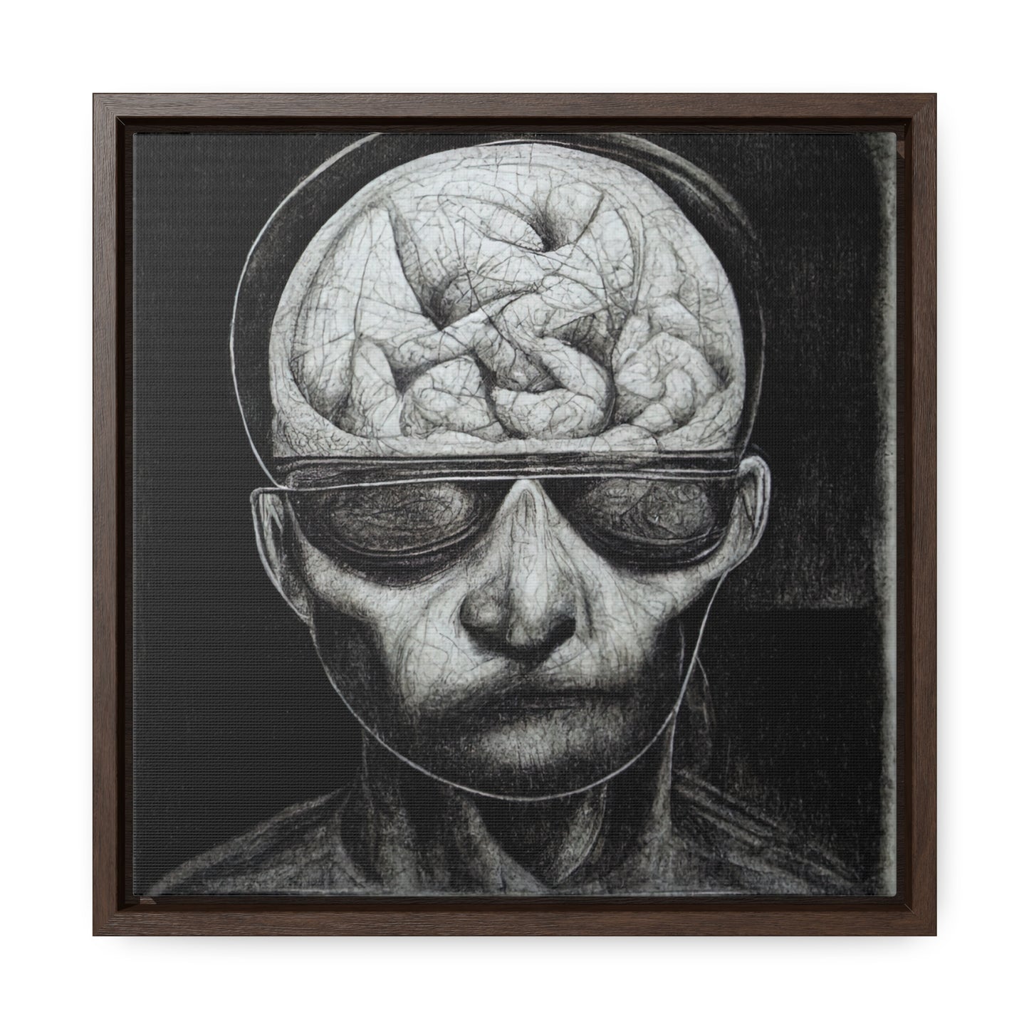 Brain 32, Valentinii, Gallery Canvas Wraps, Square Frame