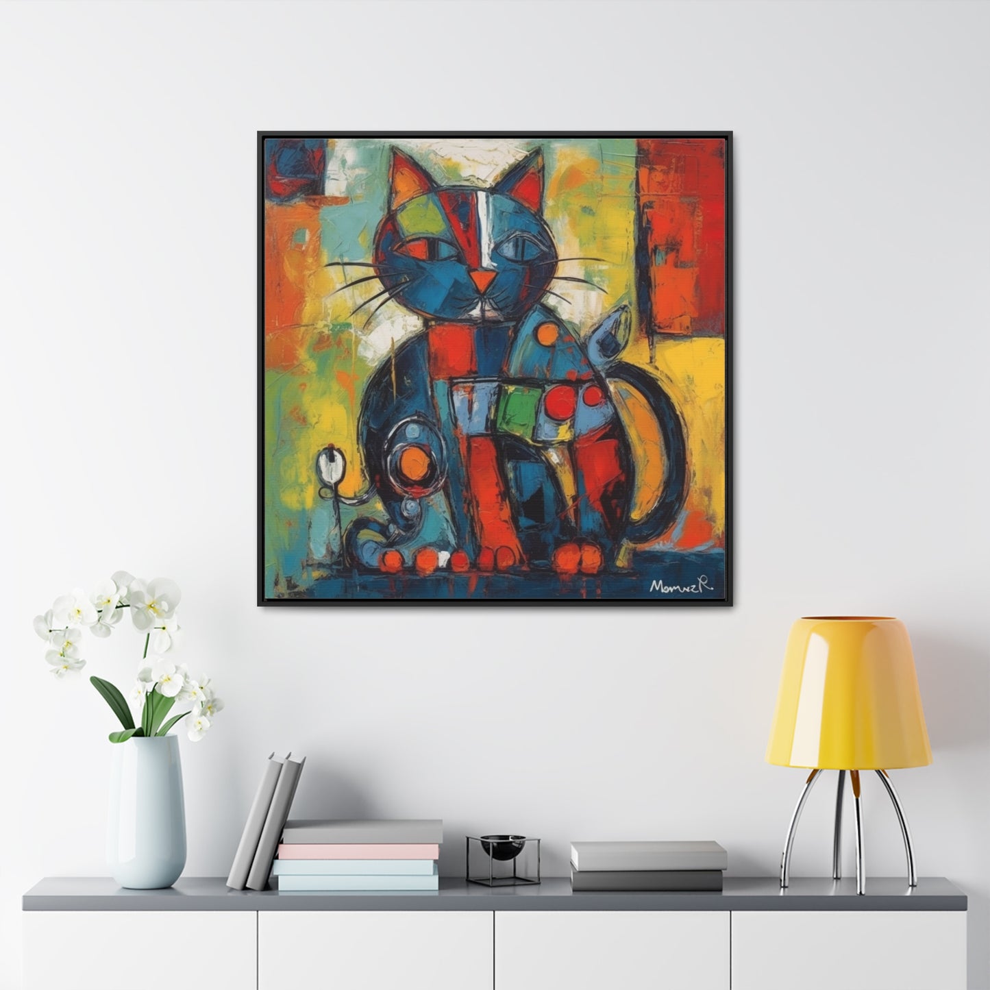 Cat 70, Gallery Canvas Wraps, Square Frame