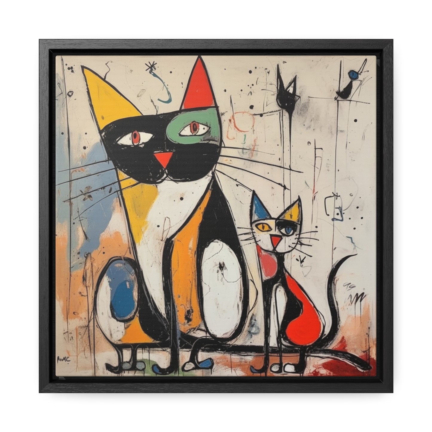 Cat 43, Gallery Canvas Wraps, Square Frame