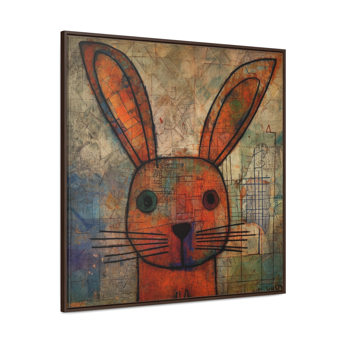 Rabbit 19, Gallery Canvas Wraps, Square Frame