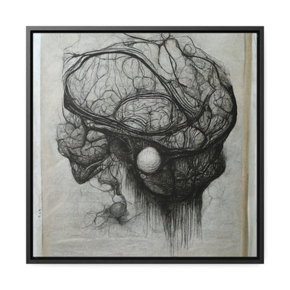 Brain 60, Valentinii, Gallery Canvas Wraps, Square Frame