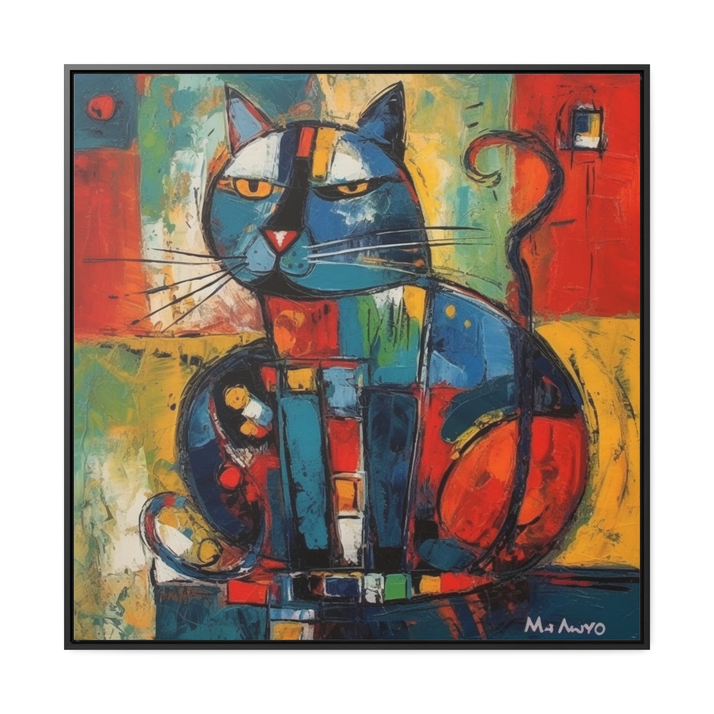 Cat 78, Gallery Canvas Wraps, Square Frame