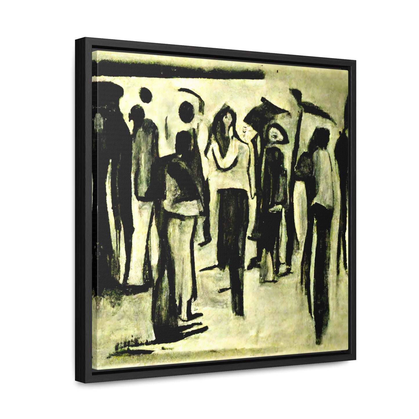 People and Birds 4, Valentinii, Gallery Canvas Wraps, Square Frame
