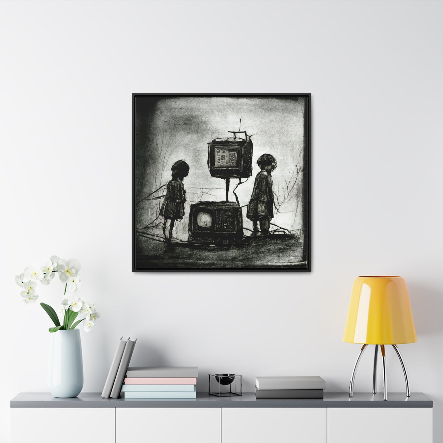 Childhood Wave 8, Valentinii, Gallery Canvas Wraps, Square Frame