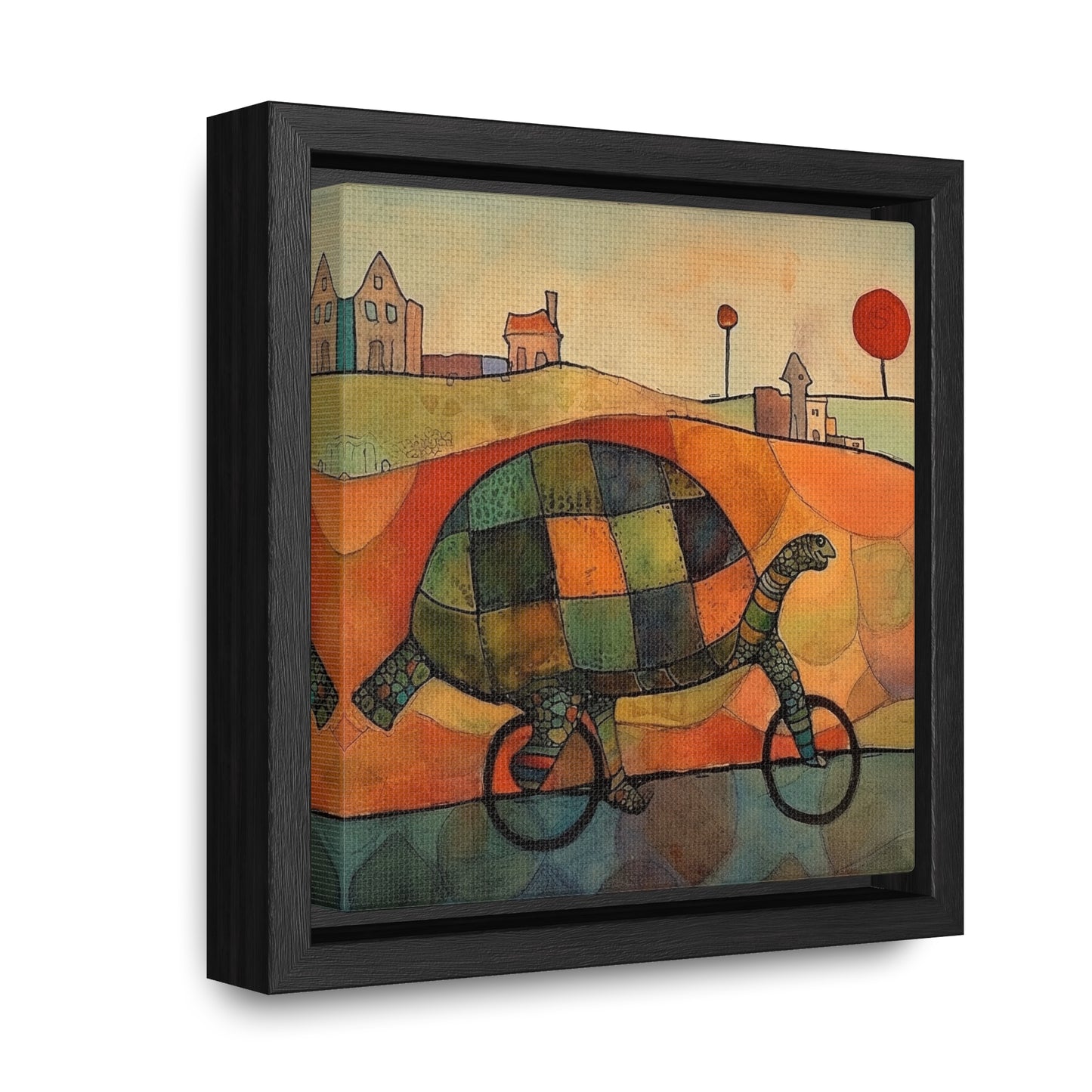 Turtle 5, Gallery Canvas Wraps, Square Frame