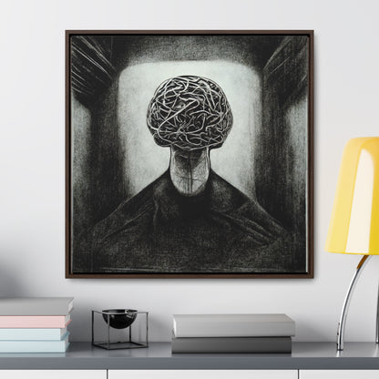 Brain 16, Valentinii, Gallery Canvas Wraps, Square Frame