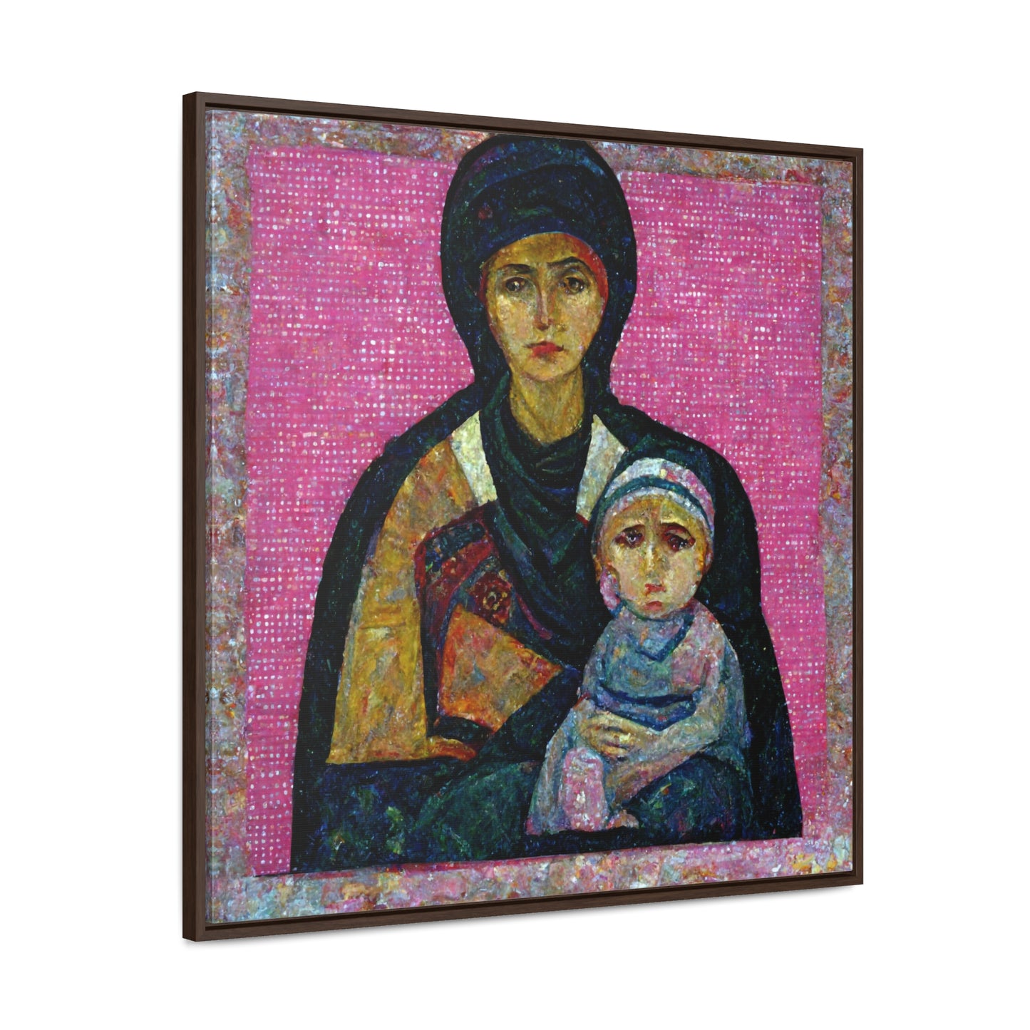 Mary and the Child 12, Valentinii, Gallery Canvas Wraps, Square Frame