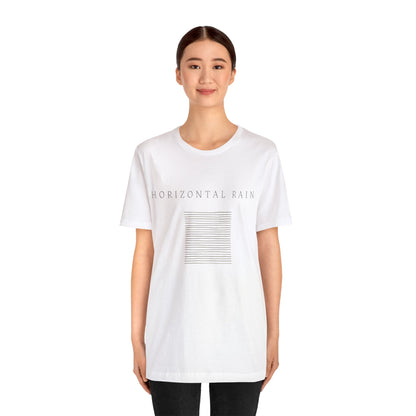 Horizontal Rain, Unisex Jersey Short Sleeve Tee