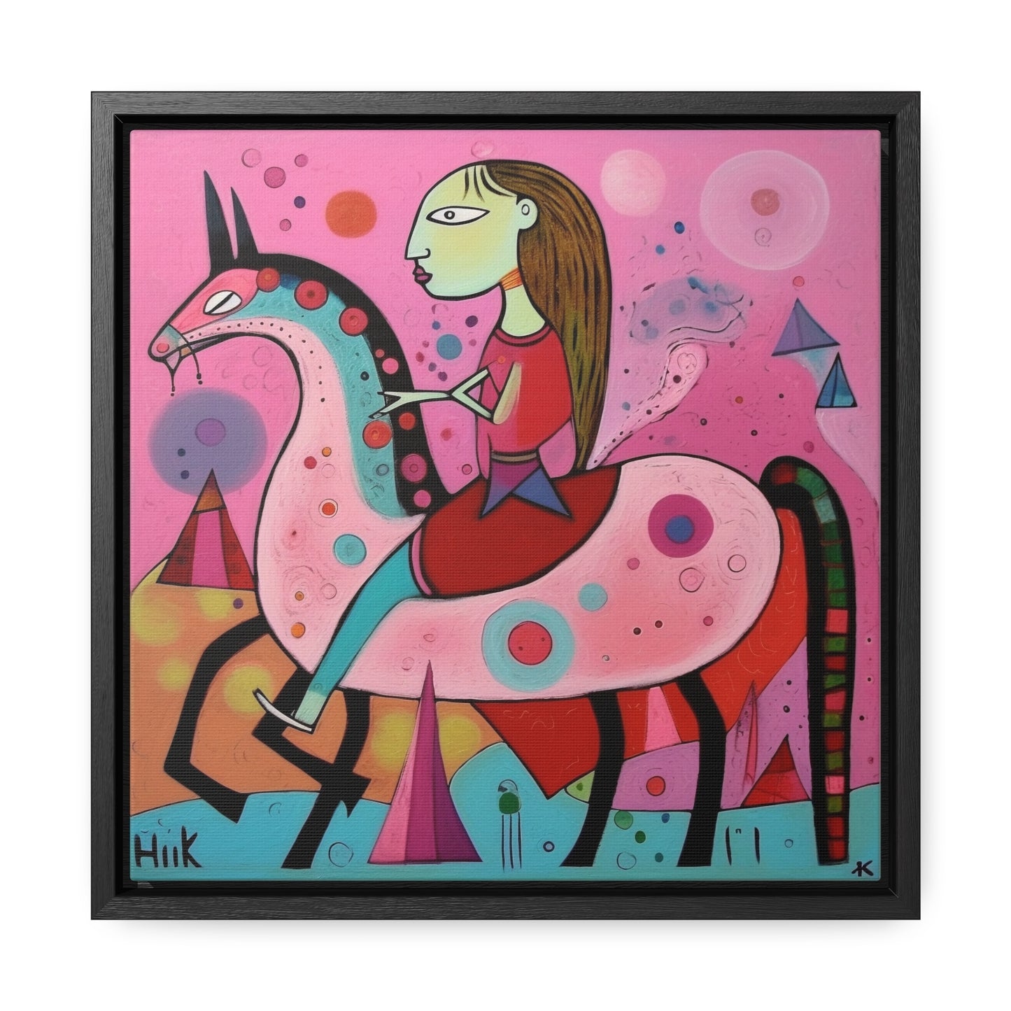 The Dreams of the Child 6, Gallery Canvas Wraps, Square Frame