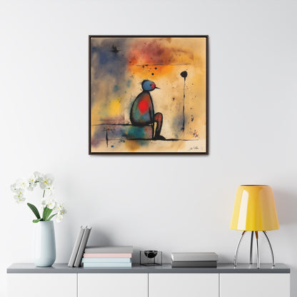 Sad Man 8, Gallery Canvas Wraps, Square Frame