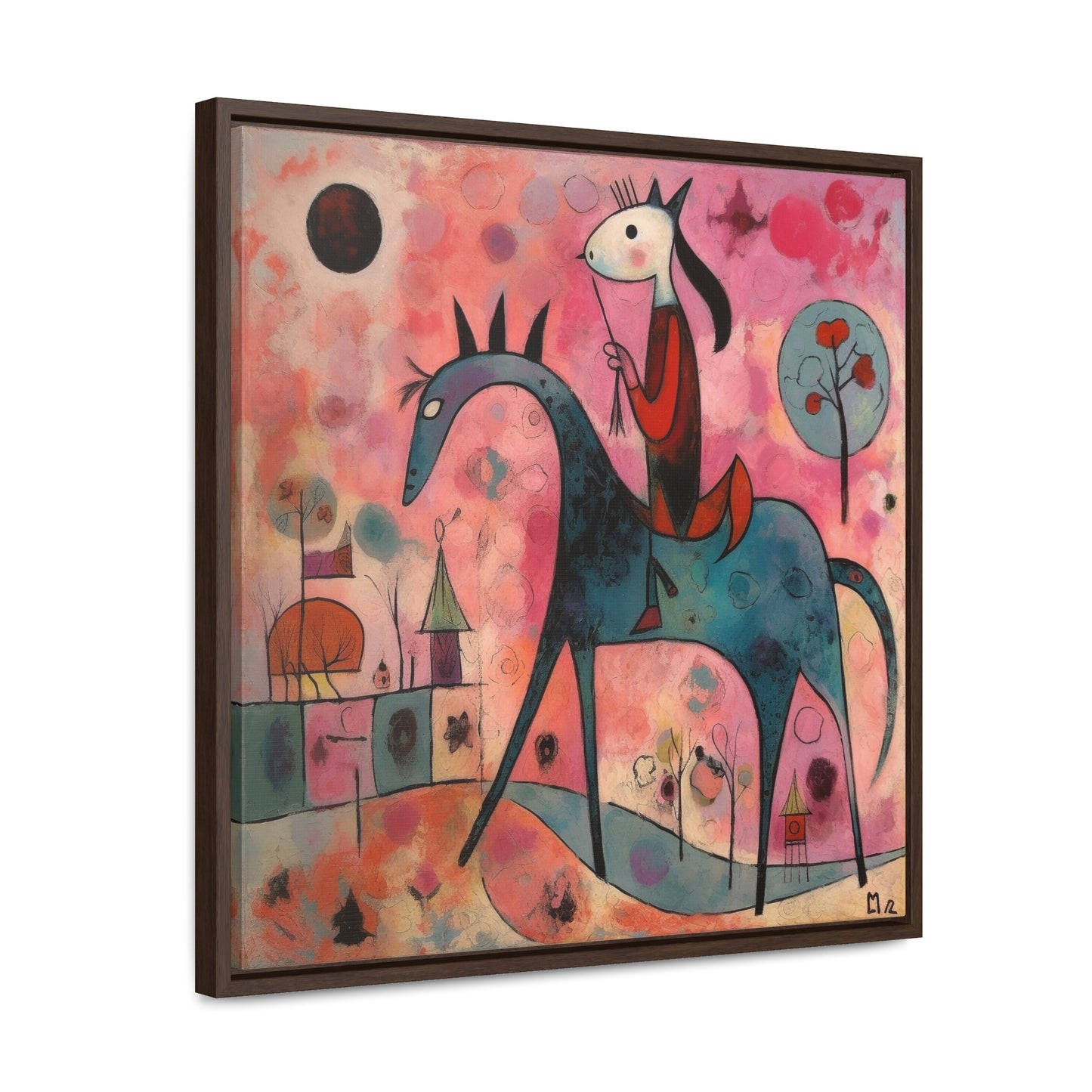 The Dreams of the Child 16, Gallery Canvas Wraps, Square Frame