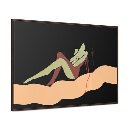 Woman Gold, Original Eduard Pavel, Gallery Canvas Wraps, Horizontal Frame