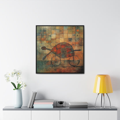 Turtle 16, Gallery Canvas Wraps, Square Frame