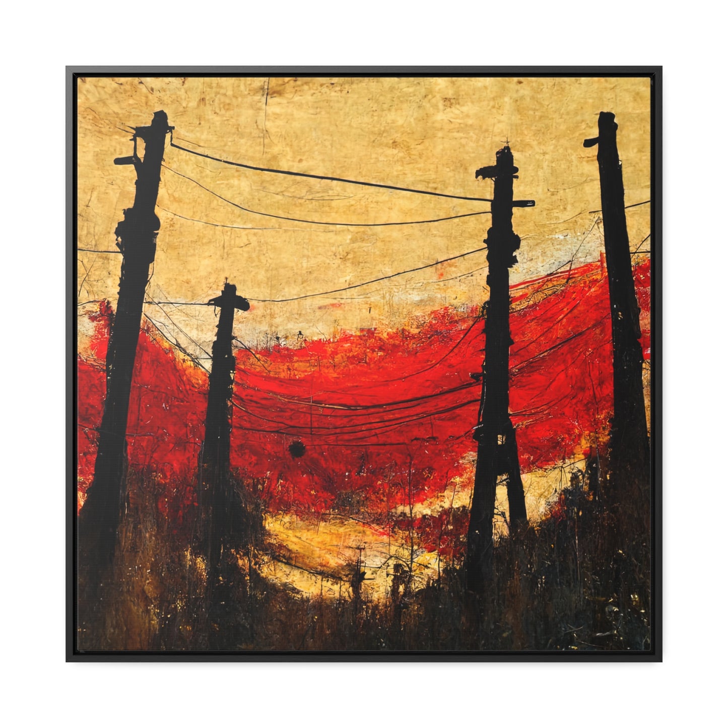 Land of the Sun 22, Valentinii, Gallery Canvas Wraps, Square Frame