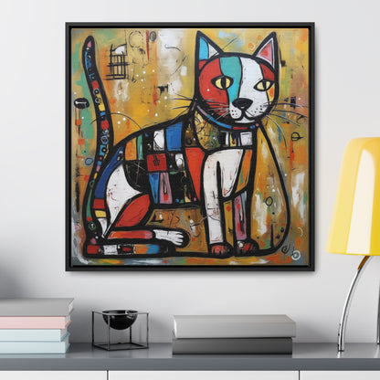 Cat 104, Gallery Canvas Wraps, Square Frame