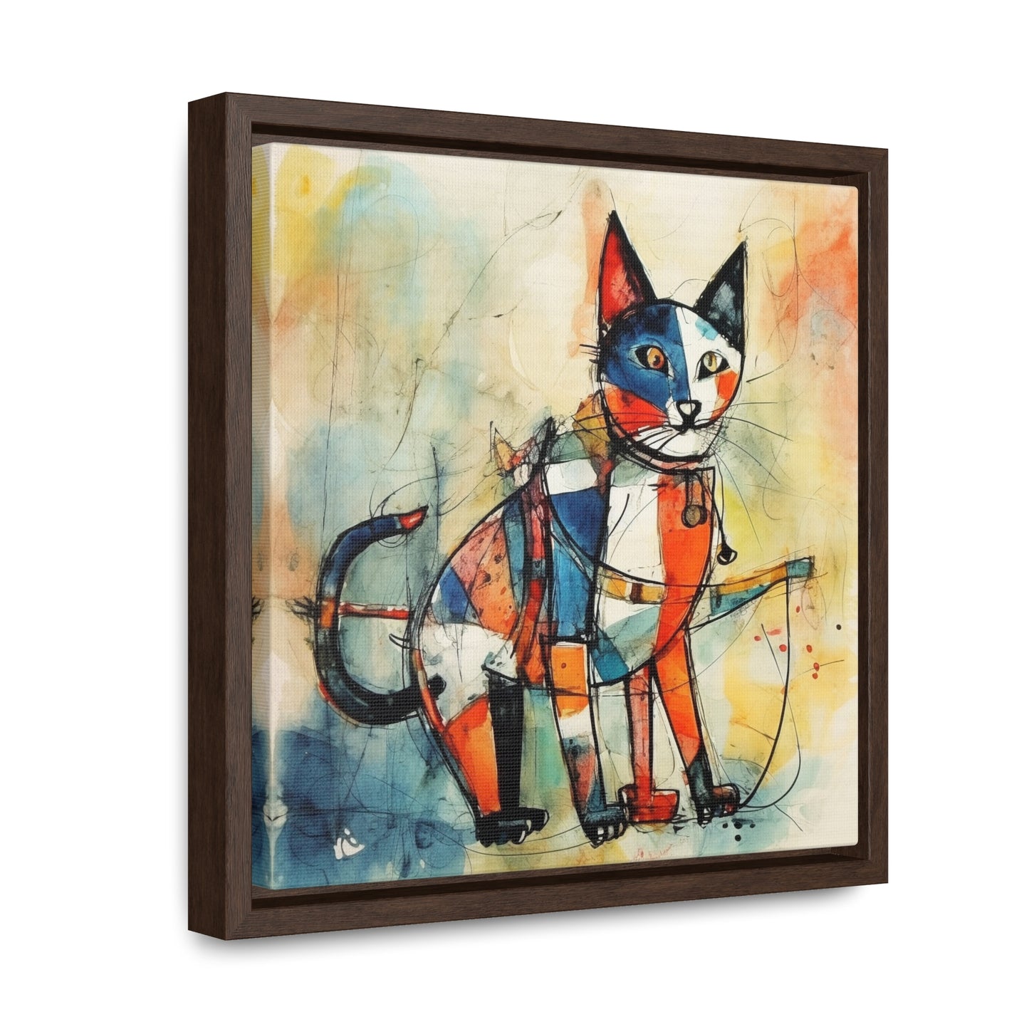 Cat 103, Gallery Canvas Wraps, Square Frame