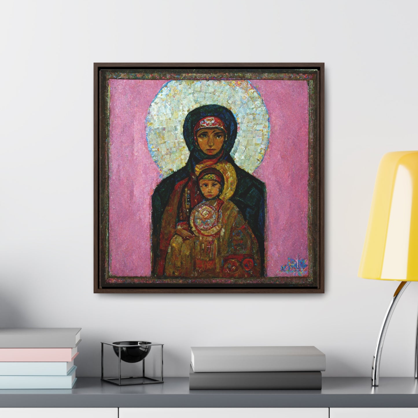 Mary and the Child 26, Valentinii, Gallery Canvas Wraps, Square Frame