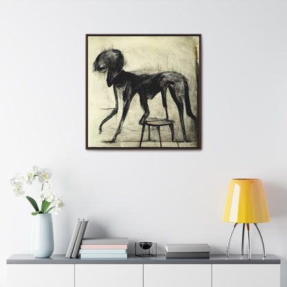 Dogs and Puppies 25, Valentinii, Gallery Canvas Wraps, Square Frame