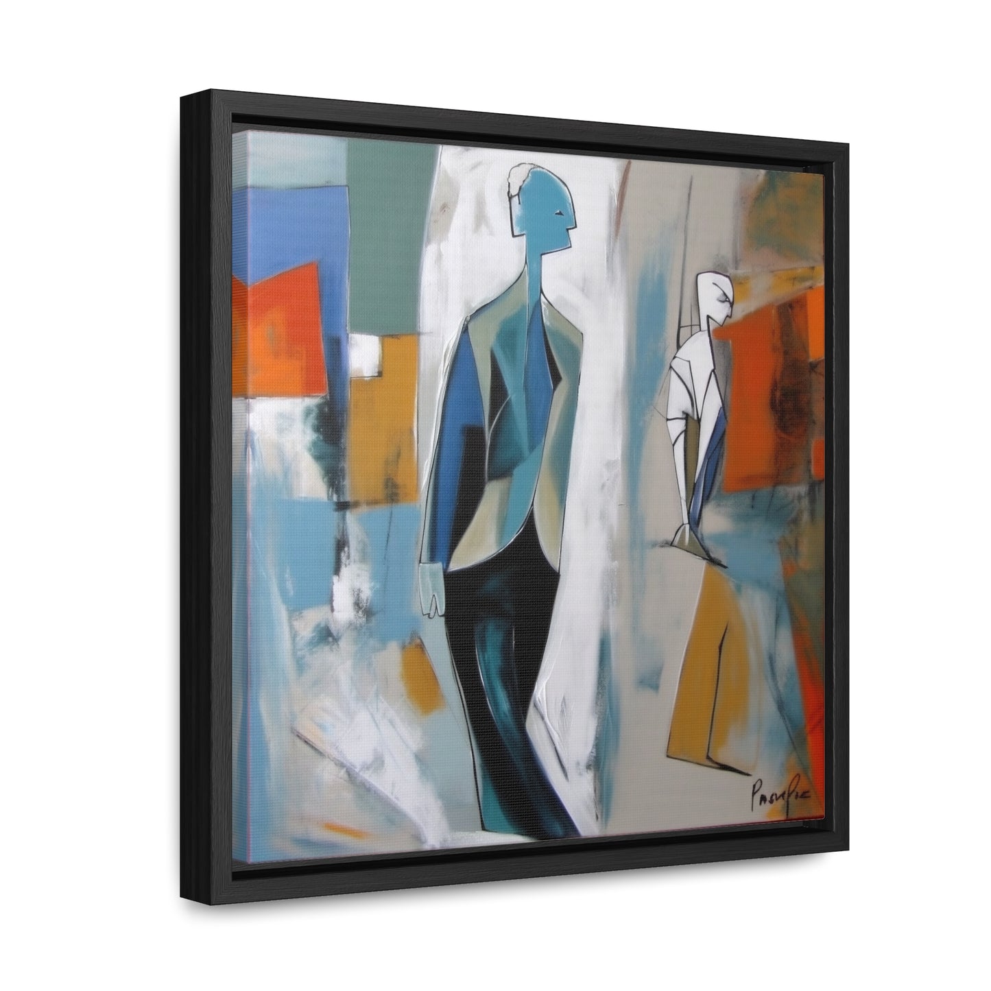 Sad Man 24, Valentinii, Gallery Canvas Wraps, Square Frame