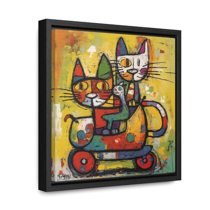 Cat 142, Gallery Canvas Wraps, Square Frame