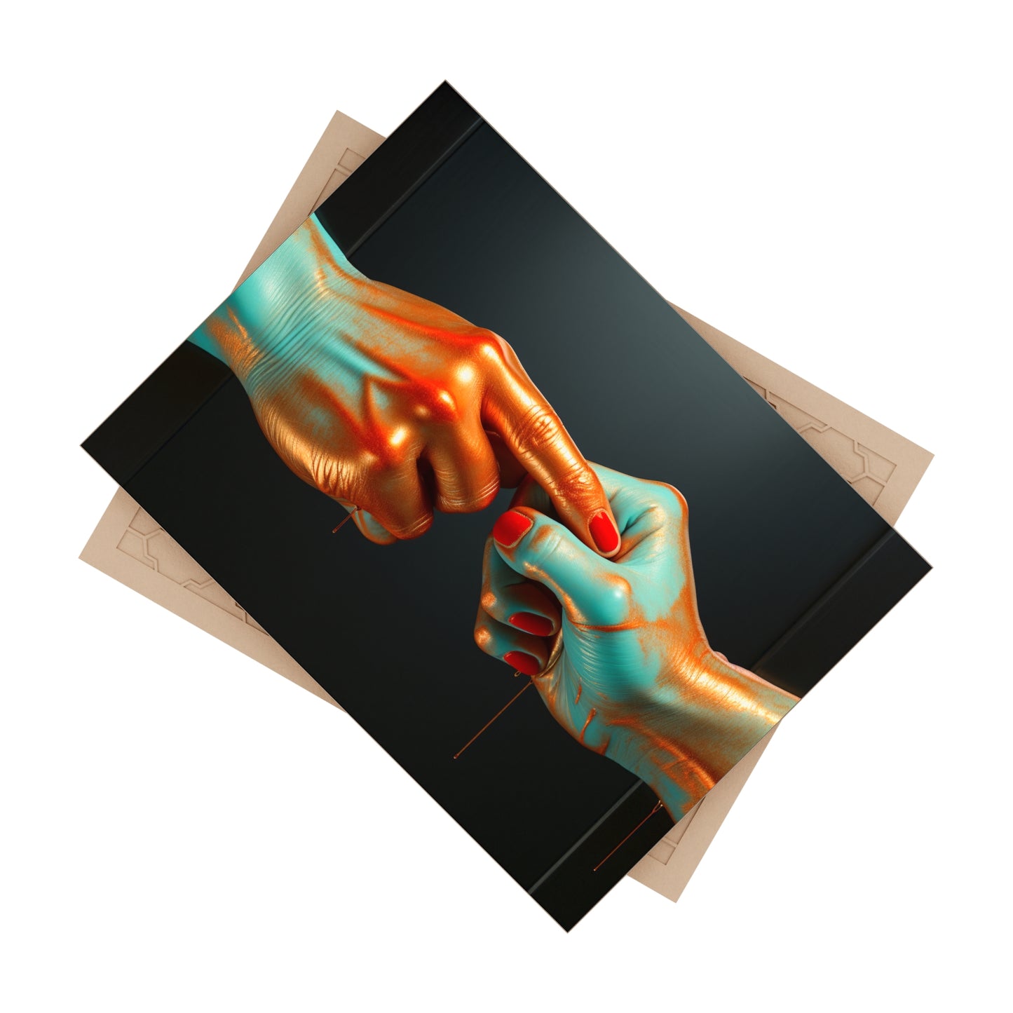 Hands 20, Ceramic Photo Tile