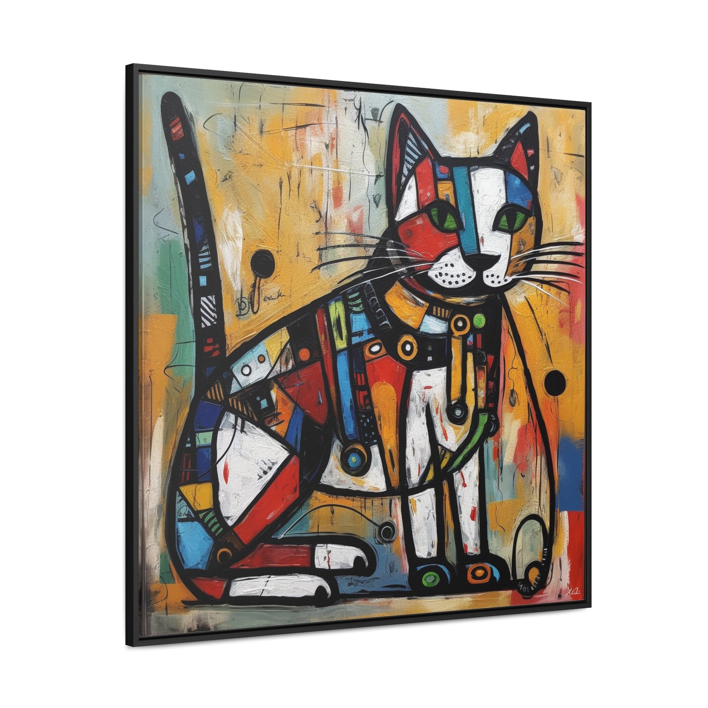 Cat 93, Gallery Canvas Wraps, Square Frame