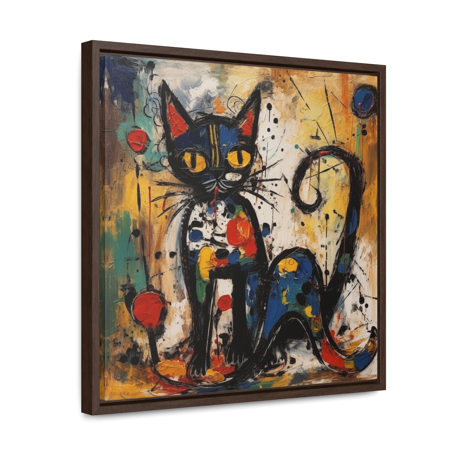 Cat 105, Gallery Canvas Wraps, Square Frame