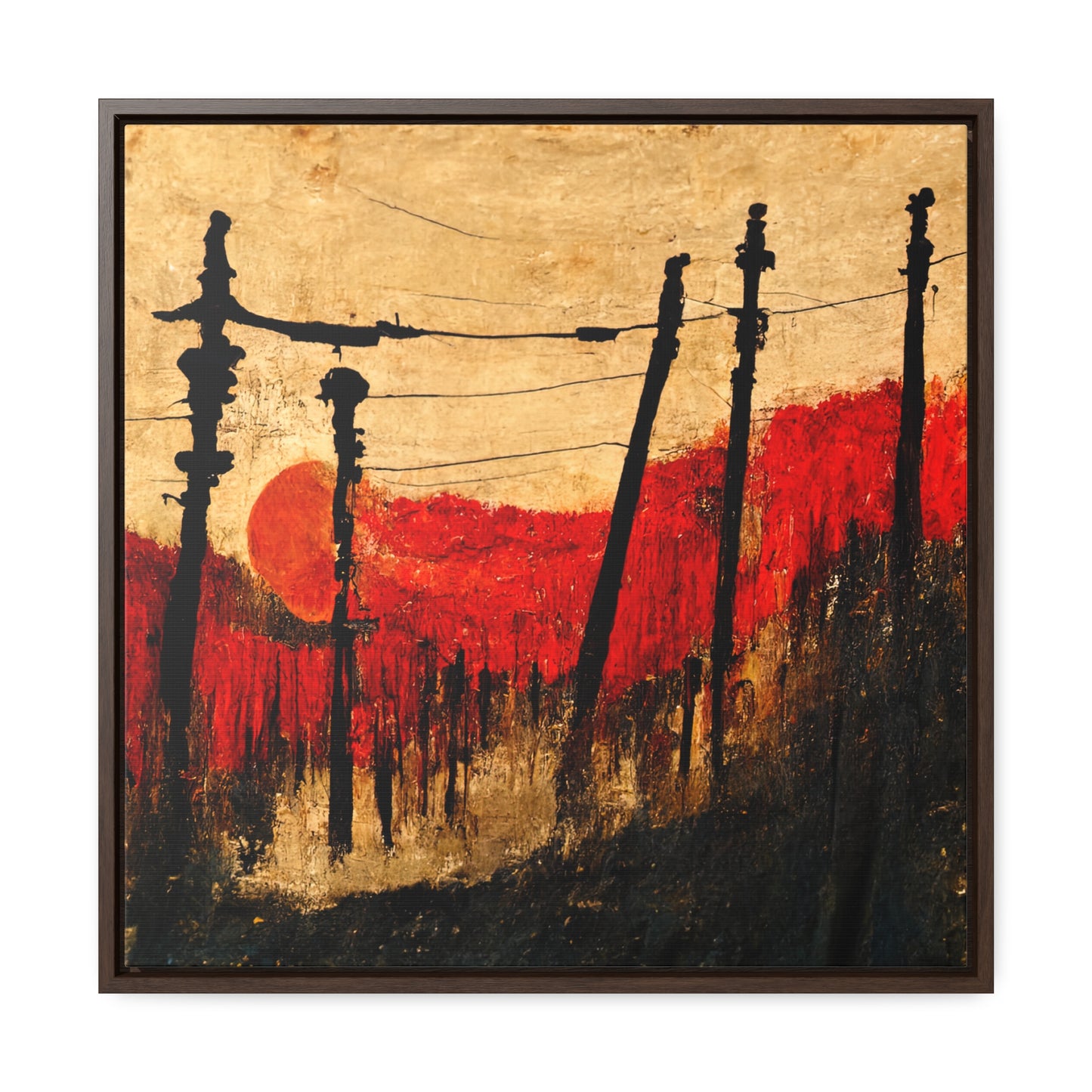 Land of the Sun 25, Valentinii, Gallery Canvas Wraps, Square Frame