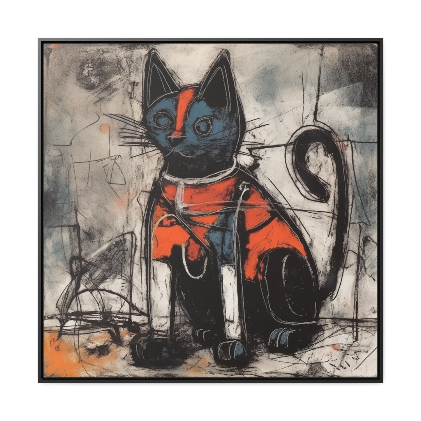 Cat 27, Gallery Canvas Wraps, Square Frame