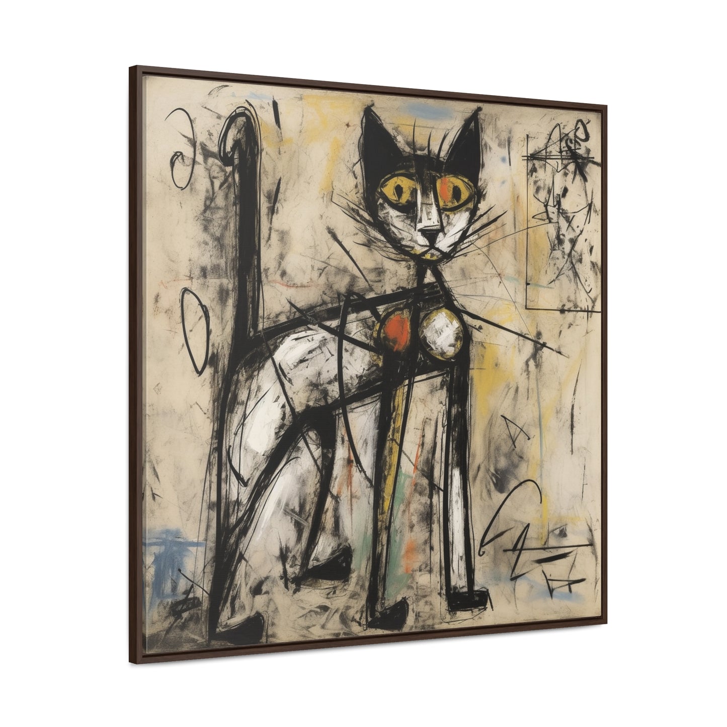 Cat 44, Gallery Canvas Wraps, Square Frame