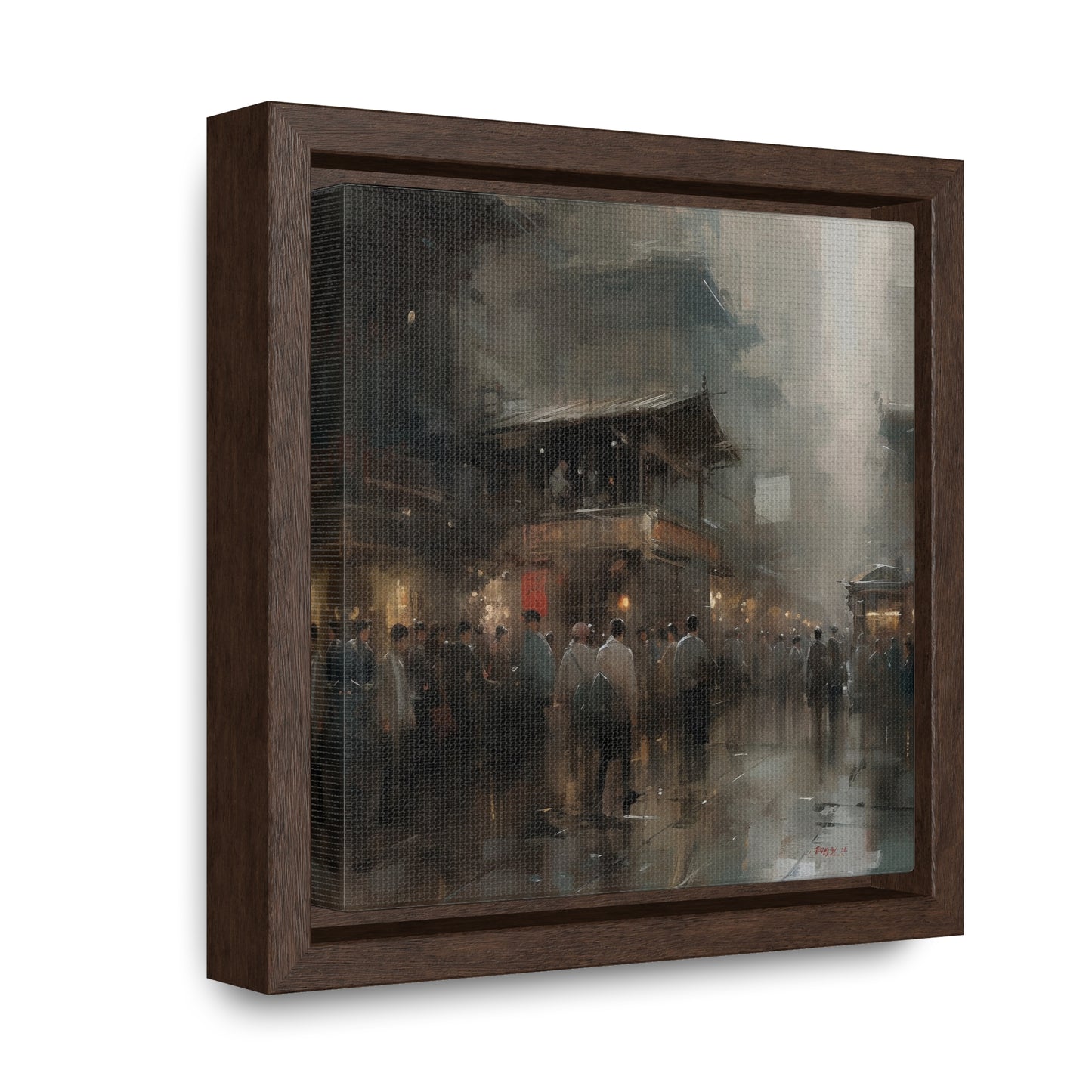 Social 2, Gallery Canvas Wraps, Square Frame