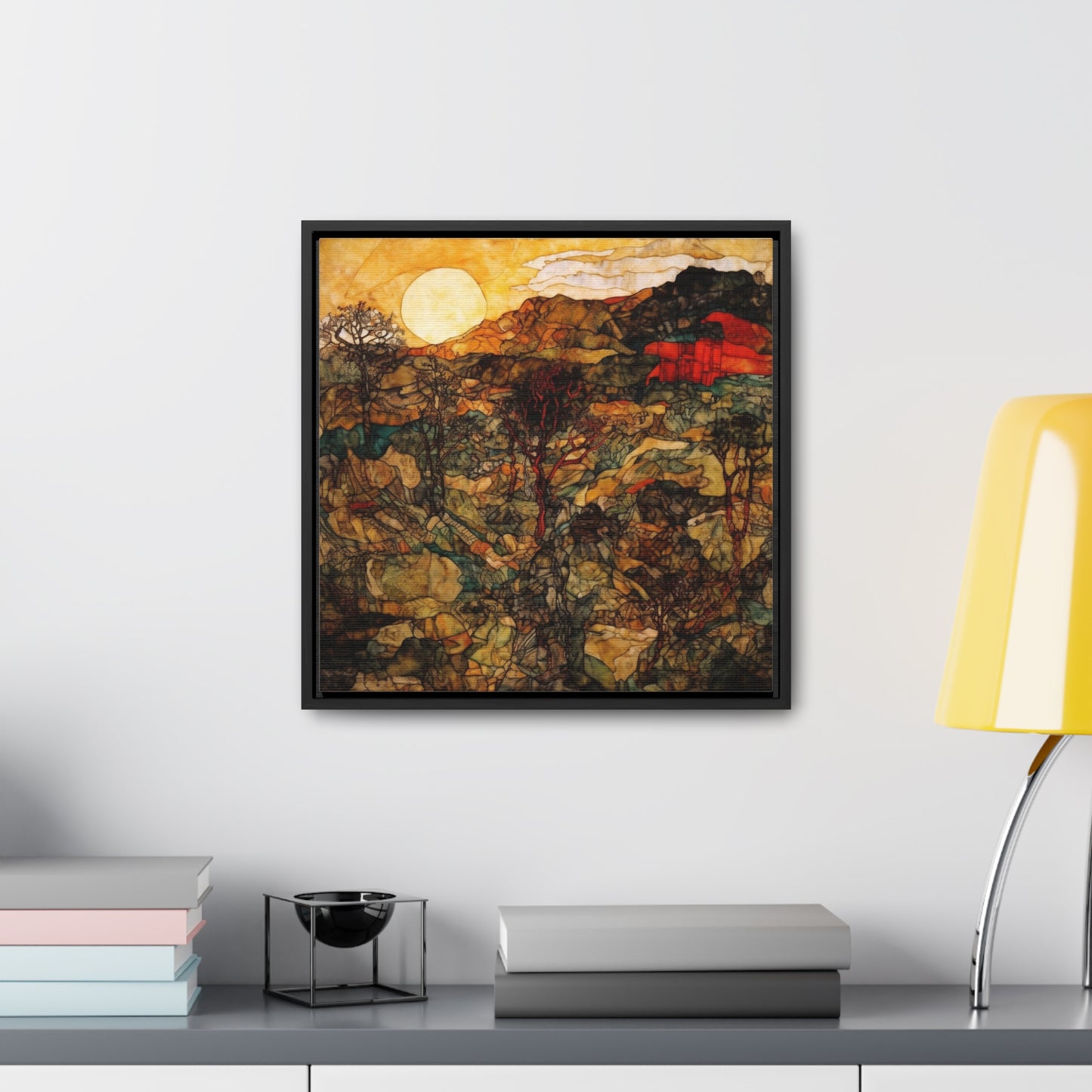 Land of the Sun 46, Valentinii, Gallery Canvas Wraps, Square Frame