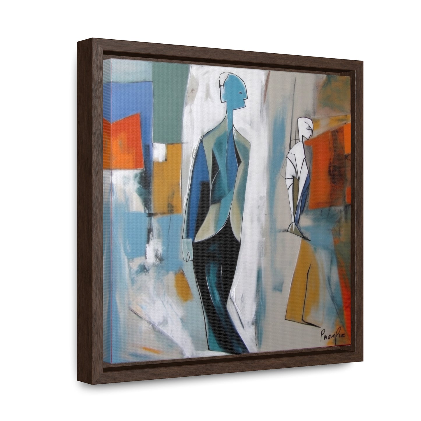 Sad Man 24, Valentinii, Gallery Canvas Wraps, Square Frame