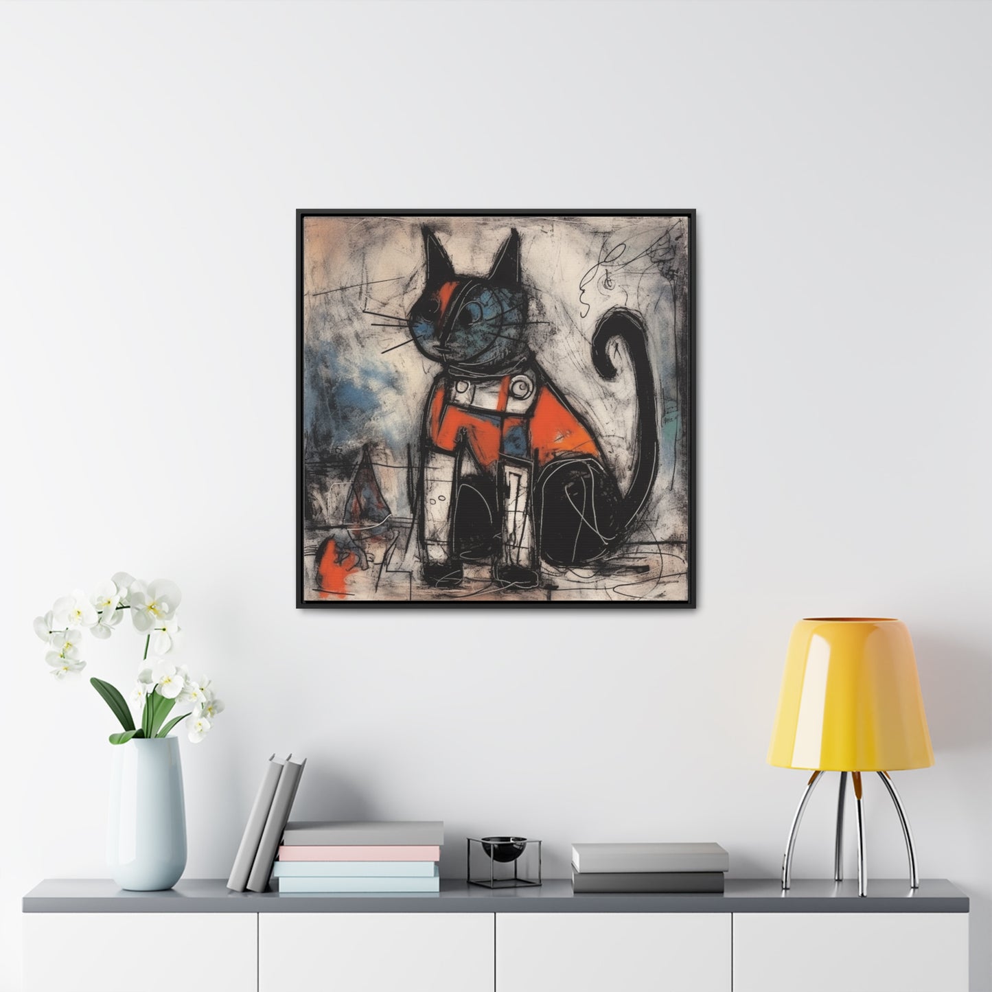 Cat 45, Gallery Canvas Wraps, Square Frame