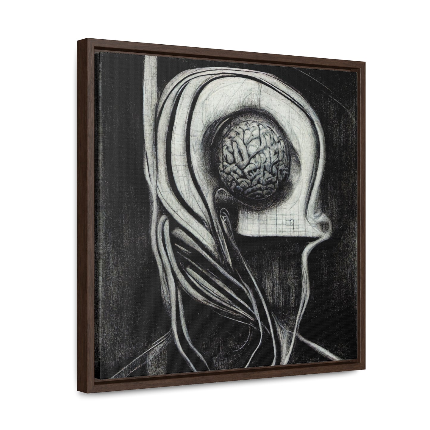 Brain 23, Valentinii, Gallery Canvas Wraps, Square Frame