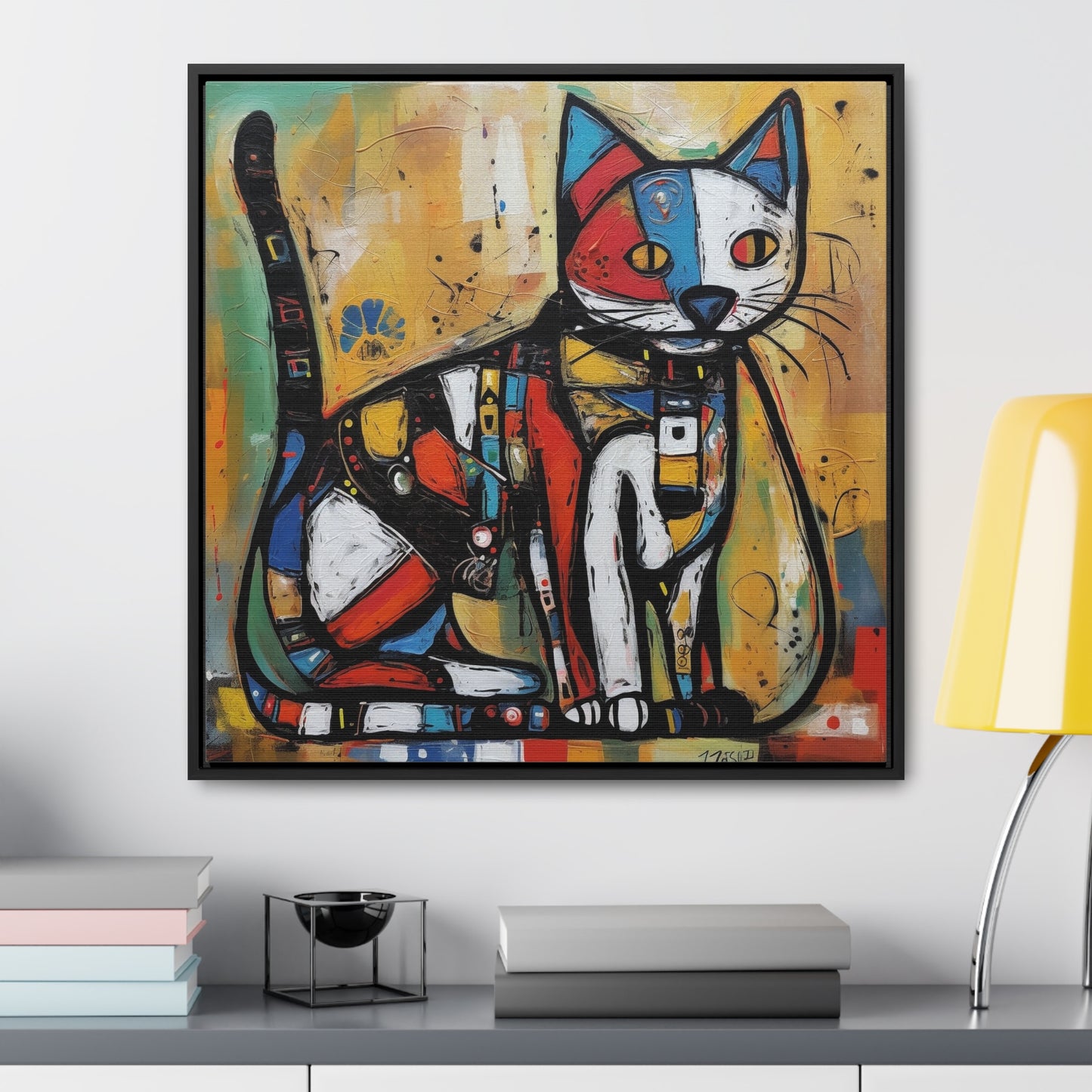 Cat 113, Gallery Canvas Wraps, Square Frame