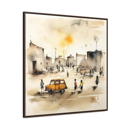 Childhood 10, Gallery Canvas Wraps, Square Frame