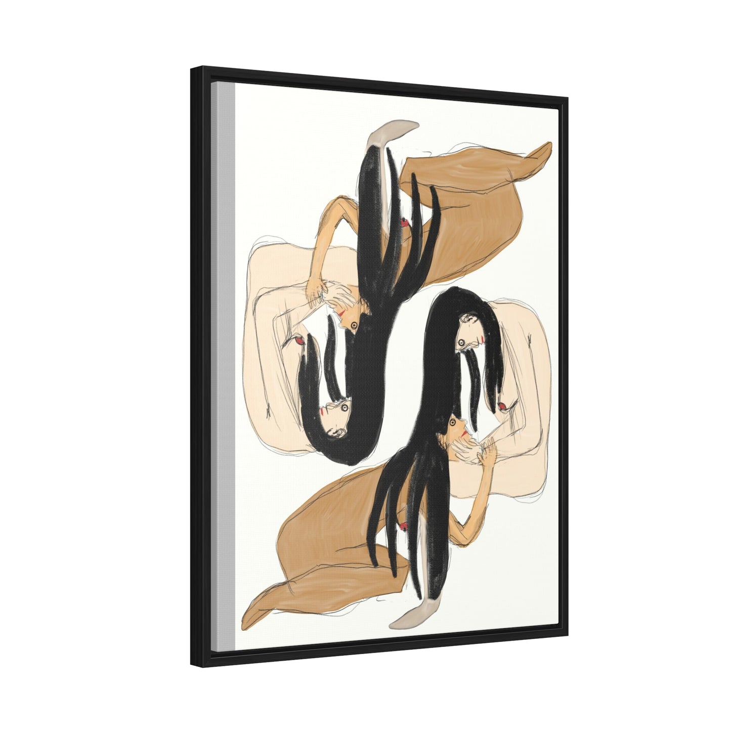 Mirrors, Original Eduard Pavel, Gallery Canvas Wraps, Vertical Frame