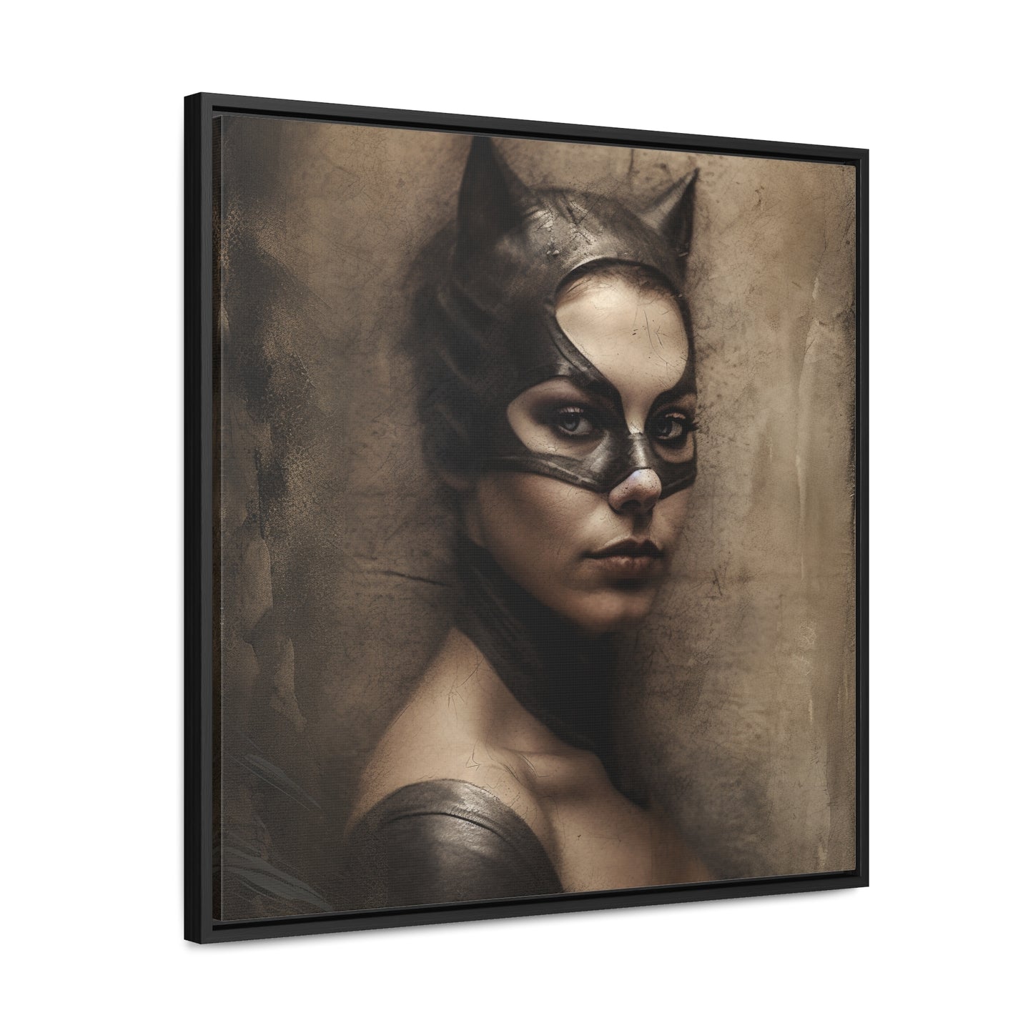 Cat Woman 18, Gallery Canvas Wraps, Square Frame