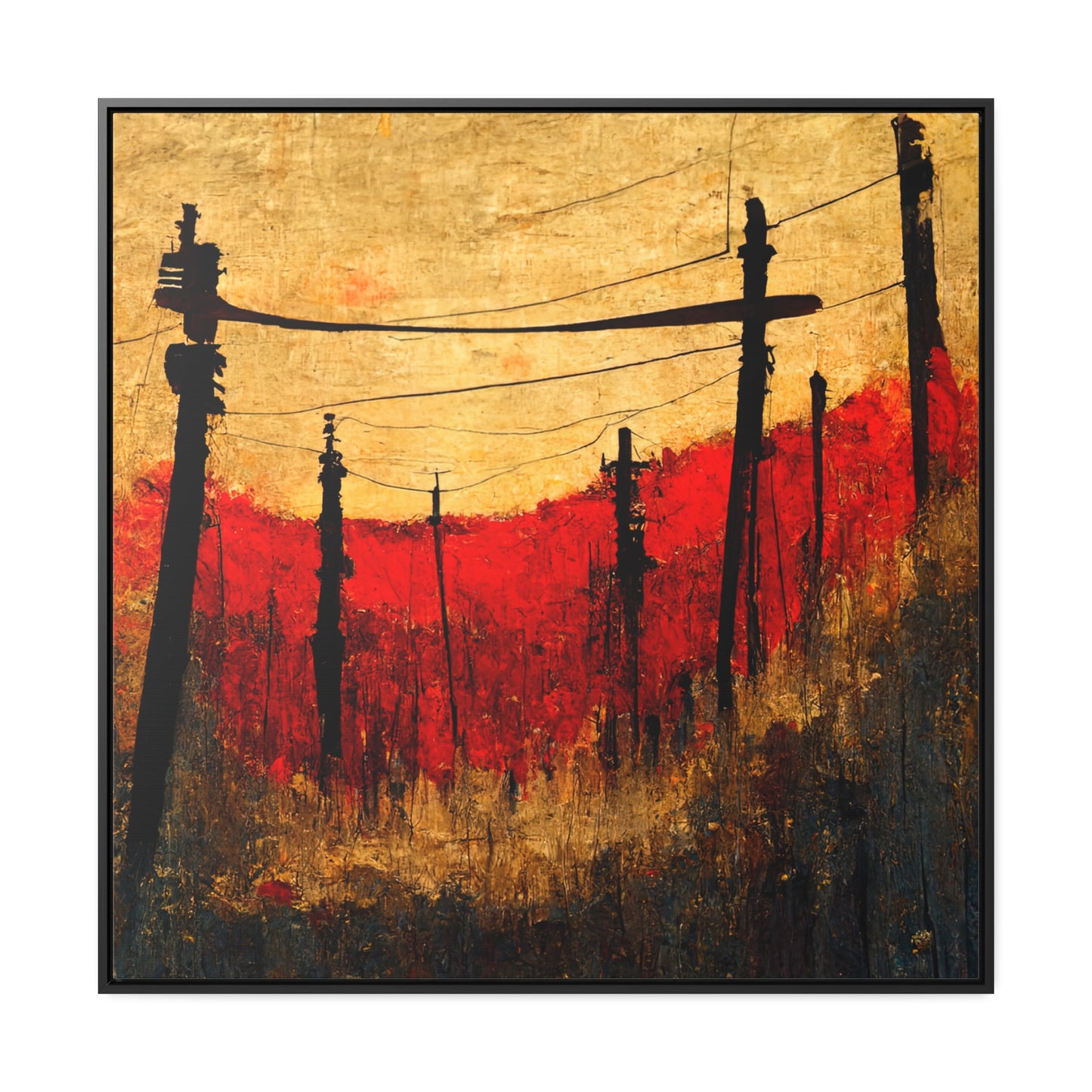 Land of the Sun 15, Valentinii, Gallery Canvas Wraps, Square Frame