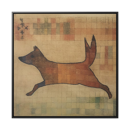 V Dog, Gallery Canvas Wraps, Square Frame