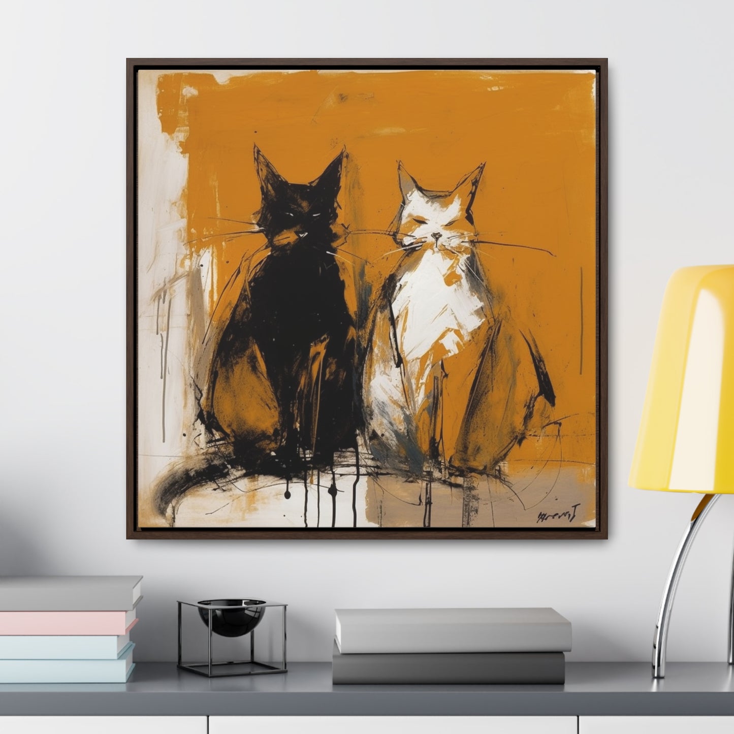 Cat 11, Gallery Canvas Wraps, Square Frame