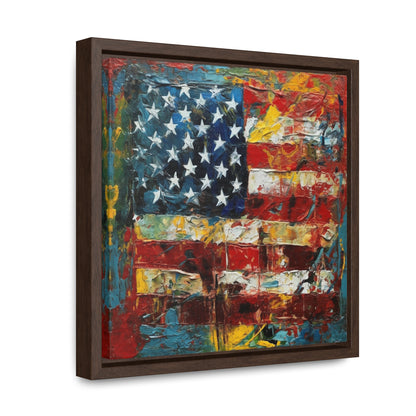 USA 14, Gallery Canvas Wraps, Square Frame